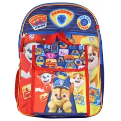 Paw Patrol Backpack | Kids 5 Pc Backpack Set | Lunch Bag, Water Bottle, Carabiner Clip, ID Holder