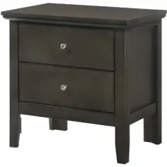 Passion Furniture Primo 2-Drawer Nightstand (24 in. H x 15.5 in. W x 19 in. D)