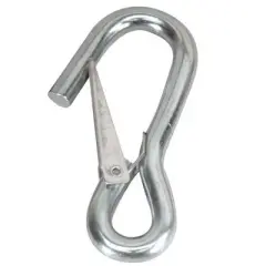 Whitecap S-4043 Galvanized Steel Spring Hook, Multi-Purpose Boat Equipment, Model S4043C.