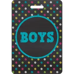 Teacher Created Resources&reg; Chalkboard Brights Hall Pass with Lanyard, Set of 4