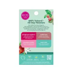 eos 100% Natural & Organic Lip Balm Variety Pack - Strawberry Sorbet, Pomegranate Raspberry, Sweet Mint, Vanilla Bean - 0.56oz/4pk