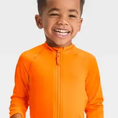 Toddler Solid Rash Guard Top - Cat & Jack&trade; Orange