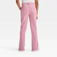 Girls' Button Fly Flare Jeans - Cat & Jack&trade; Pink
