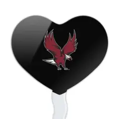 North Carolina Central Secondary Heart Love Cupcake Picks Toppers Decoration Set of 6