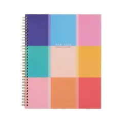 Happy Brands Organized July 2025 - June 2026 Weekly/Monthly Planner 9.37"x11.12" Multicolor Cool Brights
