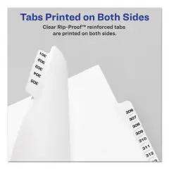 Avery Preprinted Legal Exhibit Side Tab Index Dividers, Avery Style, 25-Tab, 1 to 25, 11 x 8.5, White, 1 Set