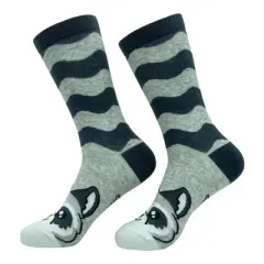 Crazy Dog Women's Raccoon Socks Funny Cute Furry Cuddly Rodent Novelty Footwear