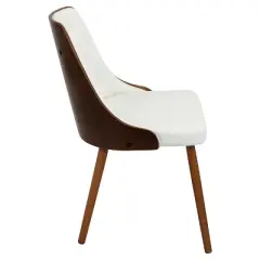 Gianna Mid Century Modern Walnut Dining Chair - Lumisource