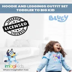 Bluey Bingo Bluey Girls Fleece Hoodie and Leggings Outfit Set Little Kid to Big Kid