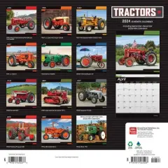 Browntrout 2024 Wall Calendar 12"x12" Tractors