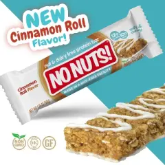 No Nuts! Cinnamon Roll Flavor Snack Bars - 12 Bar Pack