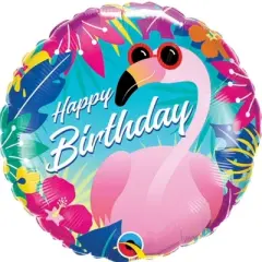 LOONBALLOON 18 Inch Birthday Pink Flamingo (2 pcs) Set