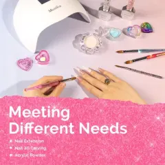 3Pcs Acrylic Nail Brush Set