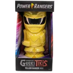 Beeline Creative Geeki Tikis Power Rangers Yellow Ranger Ceramic Mug | Holds 15 Ounces