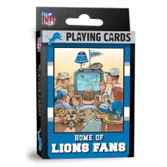 MasterPieces Officially Licensed NFL Detroit Lions Fan Deck Playing Cards - 54 Card Deck