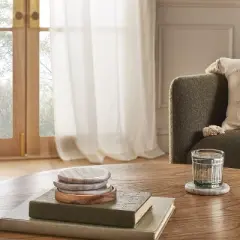 5pc Marble Coaster Set Warm Beige - Hearth & Hand&trade; with Magnolia