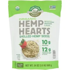 Manitoba Harvest Organic Hemp Hearts Shelled Hemp Seeds - Case of 1 - 24 oz