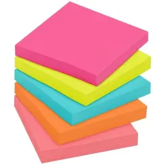 Post-it Original Notes, 3 x 3 Inches, Capetown Colors, Pad of 100 Sheets, Pack of 14