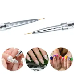 Unique Bargains Nylon Dotting Drawing Design Nail Art Brush Black 1 Pc