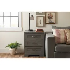Harma End Table Gray Maple - South Shore