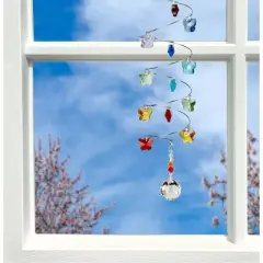 Woodstock Wind Chimes Woodstock Rainbow Makers Collection, Crystal Spiral, 10'' Rainbow Butterflies Small Ball Crystal Suncatcher CS21
