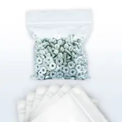 UOFFICE 1000 Reclosable Clear Poly Bags 3"x3",  2 Mil Resealable Bags