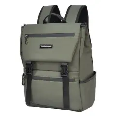 RadioShack 15.6" Laptop Backpack Olive Green, Waterproof Outdoor Bag for Men and Women, Adventure-Ready, Work, and Everyday Use 2607112