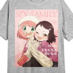 Spy x Family Forger Family Portrait Women's Heather Gray Short Sleeve Crew Neck Sleep Shirt