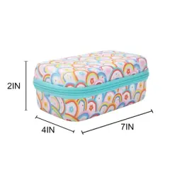 Rainbow Collage EVA Hard-Side Utility Case With Carabiner