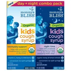 Mommy's Bliss Organic Kids' Day & Night Immunity Boost & Cough Relief Syrup Combo Pack - 8 fl oz/2pk