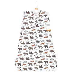 Hudson Baby Infant Boy Cotton Sleeveless Wearable Sleeping Bag, Sack, Blanket, Animal Adventure