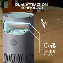 STEM Electric Fan Fruit Fly, Gnat and Fly Trap Indoor Starter Kit - 1 Unit + 5 Glue Traps