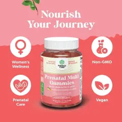Prenatal Multi Gummies for Women, Chewable Prenatal Vitamins with Iron Folic Acid and Superfruit Blend, Pineapple & Mango, Nature's Craft, 90ct