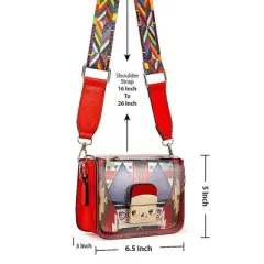 Gearonic Mini Transparent Plastic Crossbody Bag