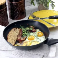 Oster Kingsway 12 Inch Aluminum Nonstick Frying Pan in Black