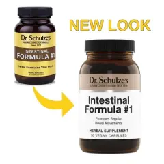 Dr. Schulze's Intestinal Formula #1: Colon Cleanse Laxative, 90 Capsules - Packaging May Vary
