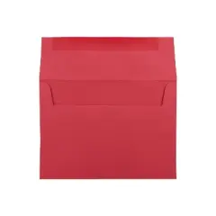 JAM Paper A7 Colored Invitation Envelopes 5.25" x 7.25" Red Recycled 15945