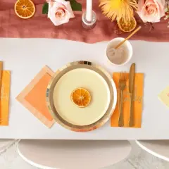 Jollity & Co. - Shade Dinner Plates in Gold - Pack of 8 Paper Plates