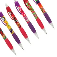 Scented Mechanical Pencils (12 Pack) - Fun Scents, Comfort Grip, Refillable (0.7mm #2 HB Lead)