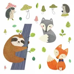RoomMates Forest Friends Peel and Stick Giant Wall Decal