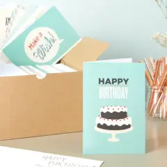 Best Paper Greetings 120 Pack Assorted Birthday Greeting Cards with Envelopes, 12 Designs, Blank Inside, Bulk Boxed Set, 4x6 In