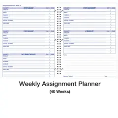 Ward Ward Student Assignment Book