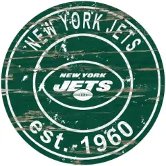 NFL New York Jets Established 12" Circular Sign