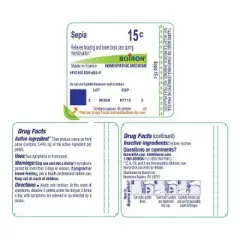 Sepia 15C by Boiron Homeopathic Single Medicine For Personal Care  -  80 Pellet