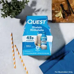 Quest Nutrition Ready to Drink High Protein Milkshake - Vanilla - 56 fl oz/4ct