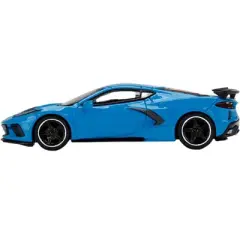 2020 Chevrolet Corvette C8 Stingray Rapid Blue Limited Edition to 3000 pieces 1/64 Diecast Model Car by True Scale Miniatures