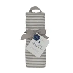 Living Textiles|Single Pack Muslin Grey Stripe