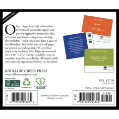 Willow Creek Press 5"x6.25" 2026 Office Lingo Box Calendar