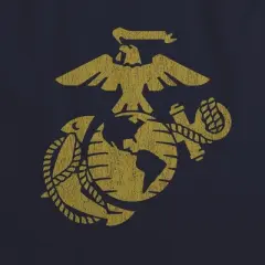 Women's US Marine Corps Gold Emblem Sleeveless Crop Top Tank