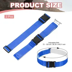 Unique Bargains Adjustable High Visibility Running Reflective Belt for Motorcycling Cycling 2 Pcs